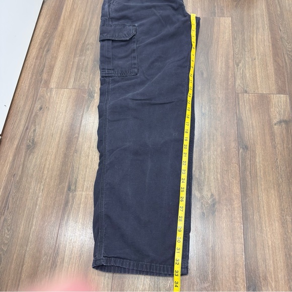 Carhartt Men's Black Cargo working Pants 36X34 - Picture 5 of 7